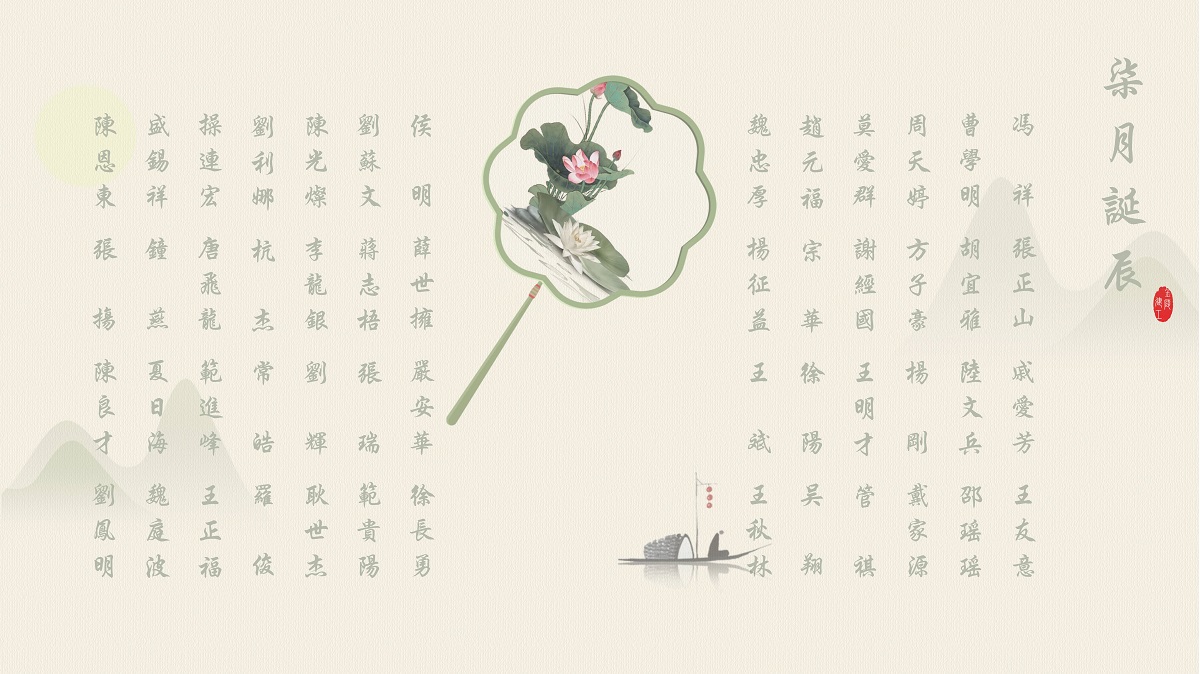 【生日祝福】恭祝7月生日的員工生日快樂！