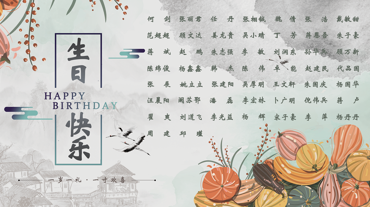【生日祝?！抗ё?0月生日的員工生日快樂！